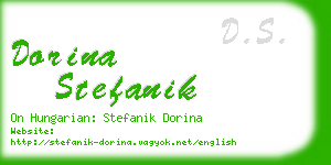 dorina stefanik business card